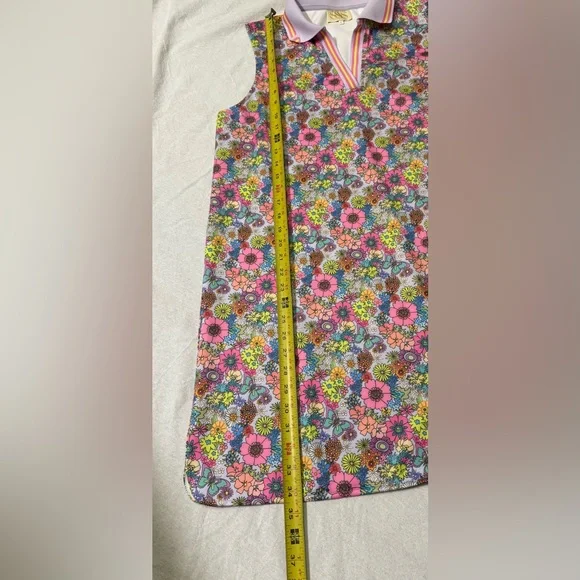 SSYS BLUE BLUM SCUBA COLLARED SLEEVELESS ACTIVE DRESS SIZE L - Picture 12 of 14